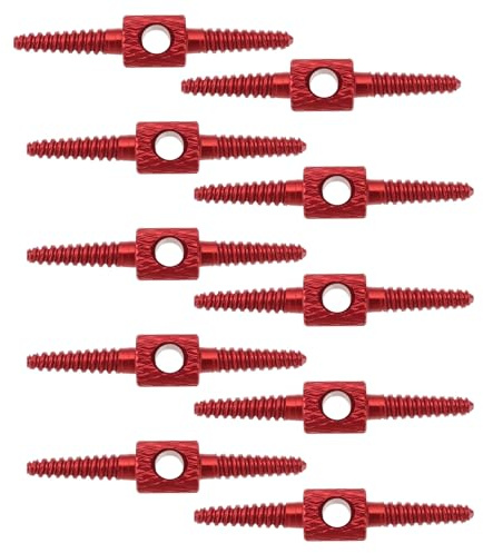 eMagTech 10 Pezzi Connettore Per Cavo Freno Cambio Bicicletta Tubo Flessibile 26 Mm Adatto Per Mountain Bike E Bici Da Strada Manutenzione E Modifica Rosso