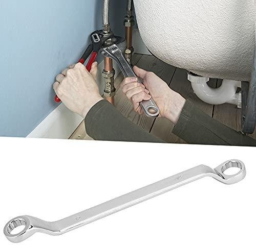 La Llave de Anillo de Anillo de Doble Empaquetado Llaves de Trinquete Extendidas de 12-14 Mm, de Mano de Acero de Alto Carbono para Desmontaje Rápido y Fijación, Previene Lesiones en el Tobillo,