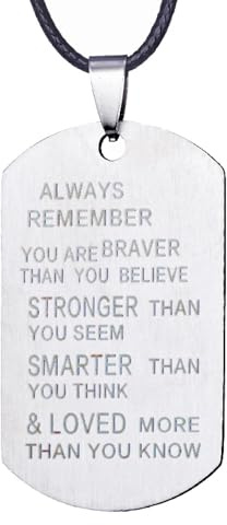 Sopodbacker Collier Pendentif Argent Bijoux ​Hommes Femmes Necklace Bijoux Pendentif Je T’Aime Toujours pour Toujours Colliers Hommes Femmes Plaques D’Identité Cadeaux A