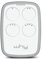 WHY EVO Telecomando rolling code multifrequenza da 280 a 868 mhz, apricancello autoapprendente programmabile, radiocomando ad ampio raggio con 4 pulsanti Bianco Magnolia White