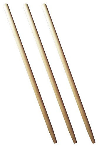 AGROHIT 3 x Spatenstiel Grabegabel Spatengabel Stiel Holzstiel 130cm Set Ø 37