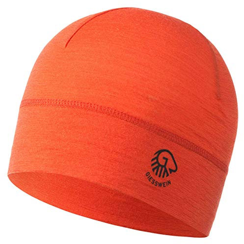 GIESSWEIN Mütze Gamsstein - Sportmütze aus 100% Merino Wolle, Damen & Herren Bike Cap, Sports Skull Merino Beanie, Leicht, dünn, bequem & helmkompatibel, Helm Unterziehmütze