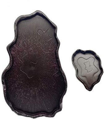 Tfwadmx Reptile Food and Water Bowl Set Luminous Bearded Dragon Dishes Tortoise Feeder Lizard Habitat Large and Small Amphibian Feeding Plates Terrarium DéCor for Turtle Gecko Snake Tegu Iguana 2 Pcs