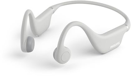 Philips TAK4607GR/00 Casque sans Fil Open Ear pour Enfants Protection Contre l'eau (IPX5), Autonomie de 5 Heures, Contrôle Parental, Arceau Réglable, Appels d'une Grande Clarté,