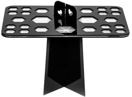 Beauty - Estante de almacenamiento para brochas de maquillaje, soporte de exhibición de brochas de maquillaje, estante de herramientas poroso, multifuncional, estante de secado de brochas de