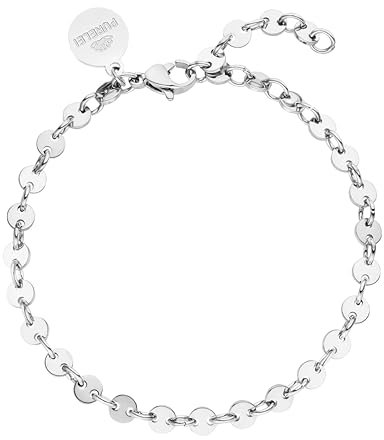 Purelei® Pure Armband (Silber) – Elegantes, verspieltes Damen Armband – Edelstahl – Verstellbare Länge 16-19 cm – Hawaiianisch inspiriert & wasserfest