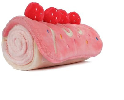 CHEWFFON Hundespielzeug,Interaktives Quietschendes, Intelligenzspielzeug für Welpen für Puzzle und Nahrungssuche Instinkttraining (Rollcake-Puzzlespielzeug)