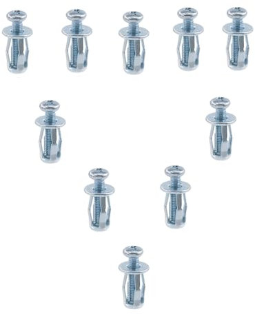 Juego de 12 tacos huecos, tacos huecos de metal, tacos huecos para pared, pasadores de expansión, se pueden utilizar en combinación con alicates para tacos huecos (M4*20)