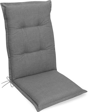 Gardissimo Premium Hochlehner grau, Gartenstuhlauflagen 120 x 50 x 8 cm Auflage Polsterauflage UV-Lichtecht Stuhlauflage Sitzauflage