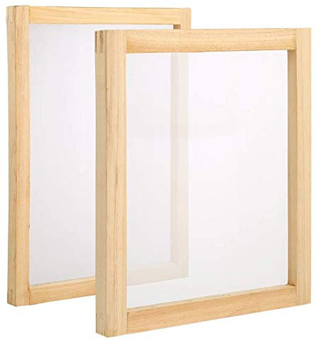 Cornice professionale per serigrafia A3 con rete bianca 43T/110 set di 2 accessori per serigrafia