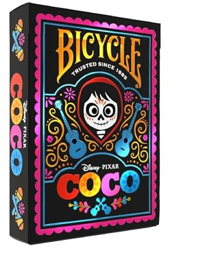 Bicycle Disney Coco inspired playing cards, Black, 9.2 cm x 1.8 cm x 2.5 cm