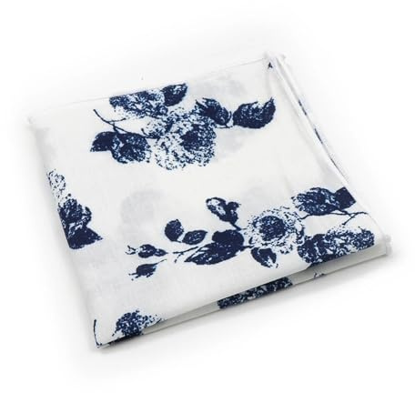 SDIUAKBV Herr ficknäsduk klassisk bomull 24 cm näsduk elegant blommönster ficknäsduk för kostymen