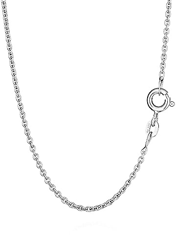 NKlaus collar de plata 55cm anchorchain cadena de plata de ley 925 redondo sólido 1,50mm de ancho 6618