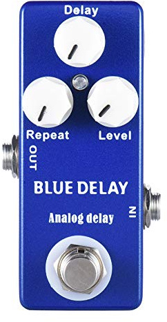 Mosky Delay Guitar Effect Pedal with True Bypass Switch (Blue delay)