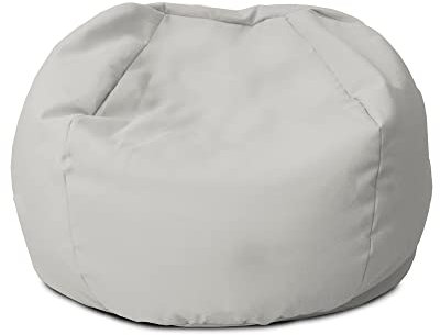 rucomfy Beanbags Small Kids Indoor/Outdoor Bean Bag. Children's Outside Garden Chair. Pre-Filled Water Resistant & Durable. 50cm x 65cm (Platinum Grey, Beanbag Only)