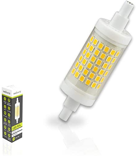 INNOVATE® R7S LED 78mm – 90 SMD Stableuchte 7 Watt – 600 Lumen LED Stab - 75 Watt LED Halogen Ersatz 360° Abstrahlwinkel – CRI 80 LED Leuchtmittel R7S 230V nicht dimmbar (78x22mm 3000K 7W SMD)
