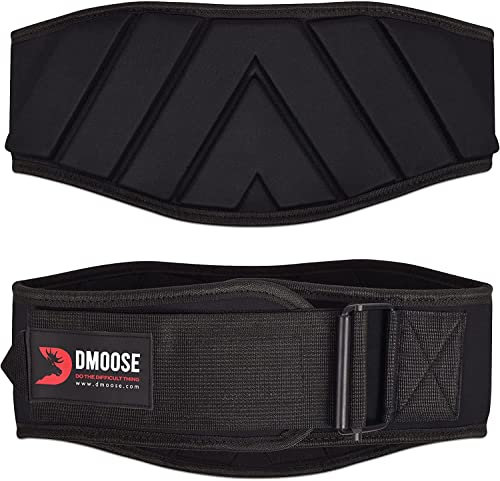 DMoose Gewichthebergürtel - Lifting Belt mit Self-Lock System - Gewichthebergürtel Herren & Damen - Fitness Gürtel Gewichtheben Bodybuilding Krafttraining Crossfit