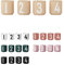 Design Letters Espressotassen Set 4 Stück | Porzellan Espresso Kaffeetasse | Perfekt als Kerzenhalter, Kerzen Deko, Tischdeko | Espresso Tassen mit eingravierten Buchstaben | Mini Tassen | 50 Ml