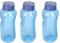 Spar Set 3x 0,5L Tritan Trinkflaschen Greiner BPA frei enthält neue blaue Deckel mit integrierter Dichtung