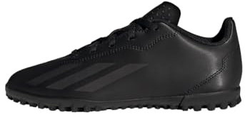 adidas X Crazyfast.4 Turf Boots Fußballschuhe, Core Black/Core Black/Core Black, 34 EU