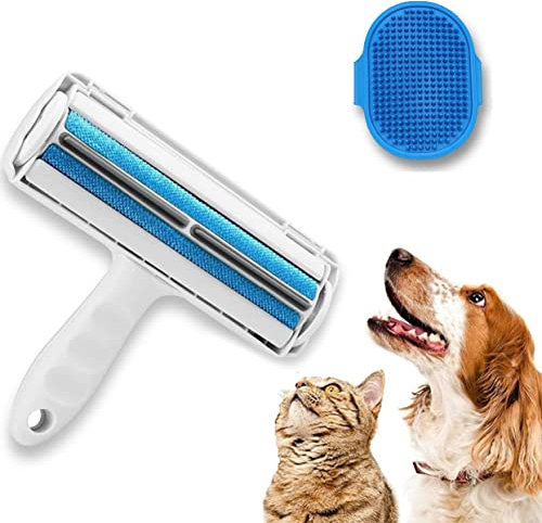 Rodillo QuitaPelo Mascota + Cepillo Multifunción de Silicona – Elimina los Pelos de tu Hogar y de la Ropa – Rodillo Quitapelos Reutilizable