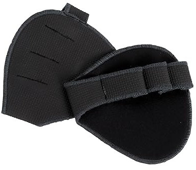 Lollanda Fitness Griffpolster Griffpads für Klimmzüge,Fitness Handschuhe Krafttraining Grip für Bodybuilding, Radsport und Gym,Sporthandschuhe für Damen und Herren (Schwarz)