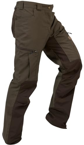 La Chasse® stretchfunktionella byxor Denver jaktbyxor herr oliv/bruna jägarbyxor, stretchbyxor för jakt stretch linning från Oefele jakt, Oliv/brun, 25