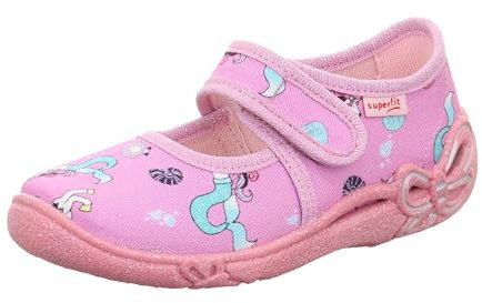 Superfit Mädchen Belinda Hausschuh, Rosa Mehrfarbig 5540, 29 EU Weit
