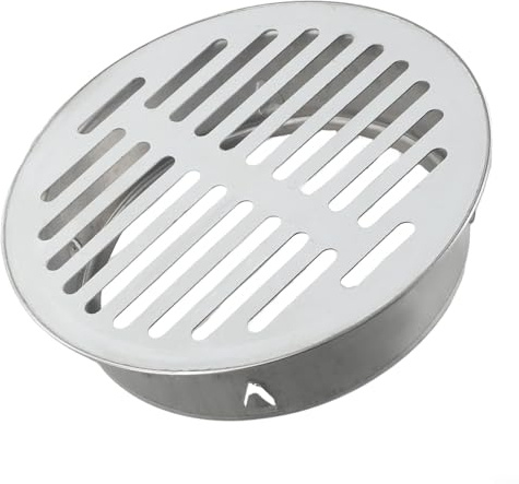 Bouchon de tuyau de pluie fiable en acier inoxydable, solution parfaite pour le drainage du balcon, du toit (Ø 160 mm)