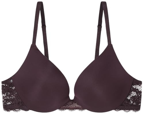 Women'secret Sujetador Push up, Granate Estandar, 90B
