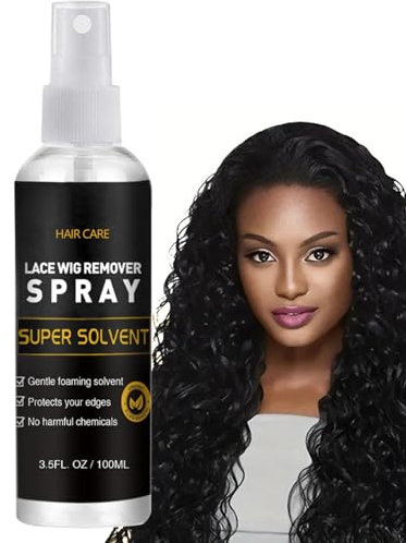 Hair Extension Tape Remover - Gentle Adhesive Solvent for Lace Front Wigs, Hairpieces, Toupees - Gentle Formula for Skin - 100ml