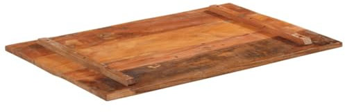 HEFZGDB Tischplatte Rechteckig 60x90 cm 15-16 mm Altholz Massiv Küchentisch Arbeitsplatte Küchenarbeitsplatte Schreibtische für Konferenzraum Küche Studienraum Büro