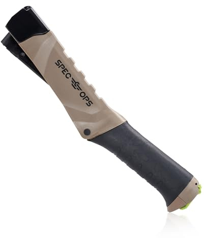 Spec Ops Tools Heavy Duty Hammer Tacker, 1/4, 5/16 or 3/8 Staples, Metal Strike Cap, 3% Donated to Veterans