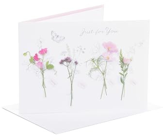 UK Greetings | Birthday Card for Her/Friend | Happy Birthday Gifts | Her, Girls, Women | Floral Design | With Envelope | 133 x 184 mm
