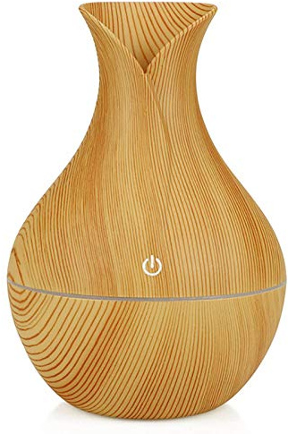 PROFUMATORE AMBIENTE DIFFUSORE ESSENZE UMIDIFICATORE RGB LED 130 ML JAN006 (Legno Chiaro)