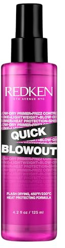 Redken Stylingspray mit Hitzeschutz bis zu 230°, Pflegende Föhnhilfe für Glanz und Geschmeidigkeit, Verkürzt die Föhnzeit, Quick Blowout, 1 x 125 ml