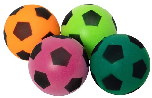 Betzold Sport - Softbälle 4er-Set - Schaumstoffball Kinder-Softball weicher Spielball