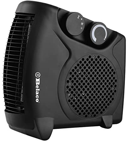 Belaco Fan Heater 2 Heat Settings 1000/2000W Electric Heaters Overheat Protection BFH22