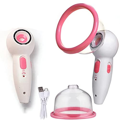 Frauen Brustpumpe Sexspielzeug, Tragbares Brust Vakuum Pumpen Elektrische Brustsauger Größere Brüste Nippelsauger Sex Wachstums Trainings Mit Einzelne/Doppelte Silikon Saugnäpfe Set,Single cup,D