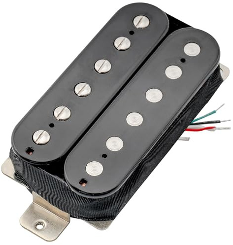 Artec HBA115 Alnico 5 Descubierta Pastilla Humbucker Mástil 8,4K Negro | para Guitarra Eléctrica