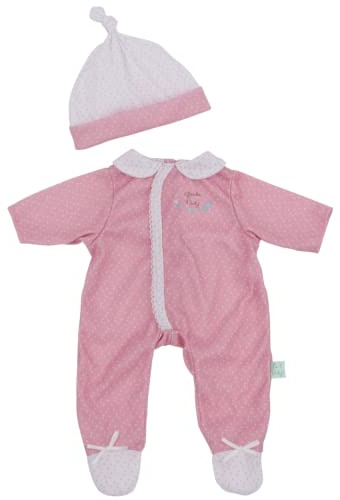JC Toys | Berenguer Boutique | La Baby Doll Outfit | 2 Piece Pink, White and Floral Print|Washable| Ages 2+ | Fits Dolls 14- 18
