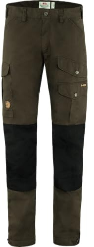 Fjällräven Vidda Pro Men's Hiking Trousers (US, Wasit Inseam, 34, 32, Regular, Regular, Dark Olive-Black)