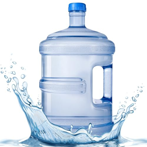 RéCipient D'Eau éPais Plastique De 7,5 L Bouteille D'Eau Avec Bouchons à Vis Et PoignéE IntéGréE De Distributeur D'Eau RéUtilisable Cruche à Eau Pour Le Distributeur D'Eau Camping RandonnéE