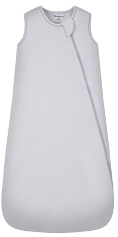 Mosebears Baby Sleeping Bag 2.5 Tog,bamboo Wniter Sleeping Bag Toddler Wearable Blanket for Infant Toddler,Super soft and warm(Light grey,6-18 months)