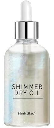 Skin Shimmer For Body, Sparkly Body Oil, Body Glitter Shimmer Oil, Shimmering Body Oil, Body Glow Oil, Highlighter For Body, Long-Lasting Body Shimmer, Shimmer Oil For Face, Body & Face Glitter Oil, B