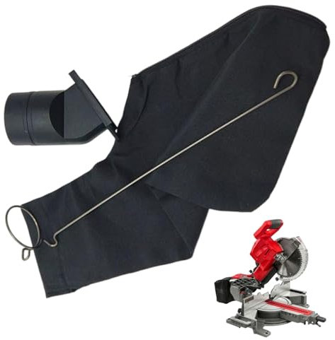 Lot De 2 Sacs À Poussière De Sciure De Bois, Sacs À Poussière Pour Scie À Onglet, Avec Fermeture Éclair Et Grille L'élimination Dela Poussière À L'intérieur Du Sac À Poussière Pour La Scie À Onglets
