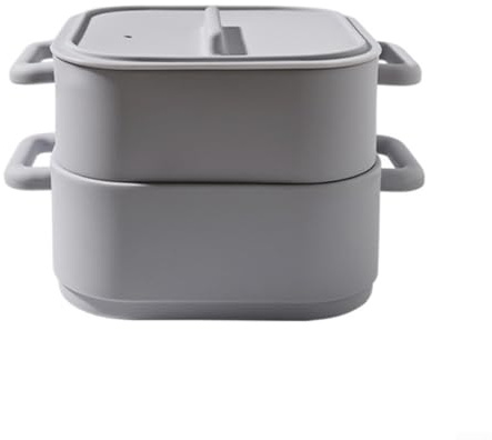 ZAMETTER Set di contenitori per cottura a vapore a doppio strato in silicone per forno a microonde, ciotole multiuso da cucina, contenitori per cottura a vapore, adatti al microonde, per la cucina