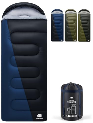 TANSTRIDER XXL Winter Sleeping Bags for Adults Cold Weather,Camping Sleeping Bag for Kids with Compression Sack,4 Season Camping Essentials Gear for Hiking,Traveling,Outdoor,Backpacking,Climbing