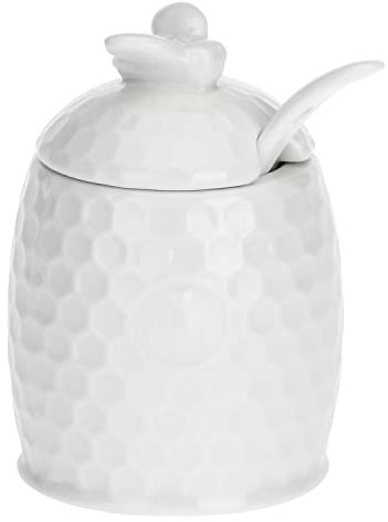 LA PORCELAINE BLANCHE - Sucrier avec cuillère à café Aperegina