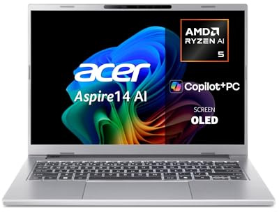 Acer Aspire 14 AI Copilot+ PC, Ordenador Portátil 14 WUXGA OLED 60 Hz